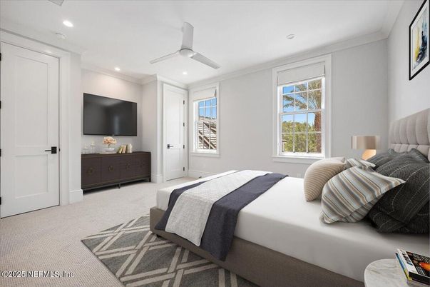 Bedroom, Interior, Recessed Lighting