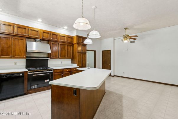 Interior, Kitchen, Pendant Lights, Recessed Lighting