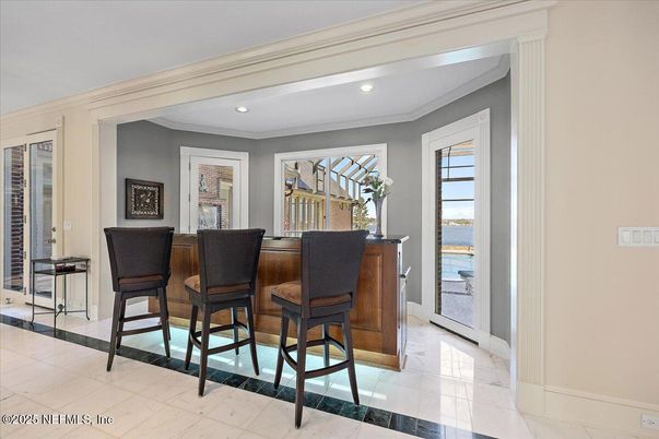 Interior, Marble, Recessed Lighting, Water