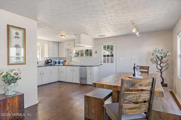 Dining room, Interior, Kitchen, Wood Texture Flooring