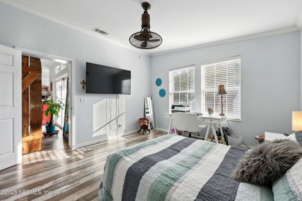 Bedroom, Home Office, Interior, Wood Texture Flooring