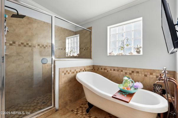 Bathroom, Free Standing Baths, Glass Shower, Interior