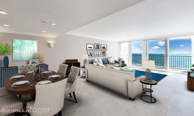 Dining room, Interior, Living room, Recessed Lighting, Water