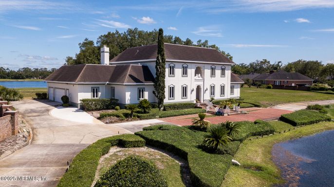 Backyard, Exterior, Facade, Water, French Provincial