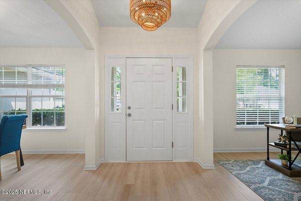 Chandelier, Interior, Wood Texture Flooring