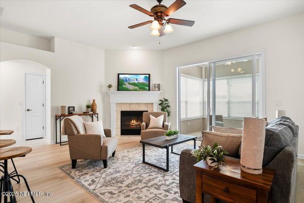 Fireplace, Interior, Living room, Wood Texture Flooring