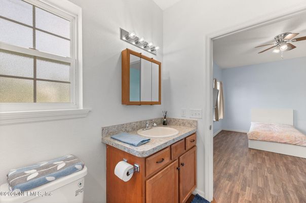 Bathroom, Interior, Wood Texture Flooring