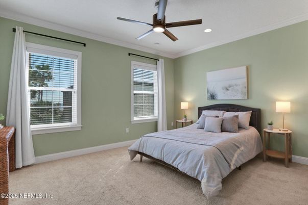 Bedroom, Interior, Recessed Lighting