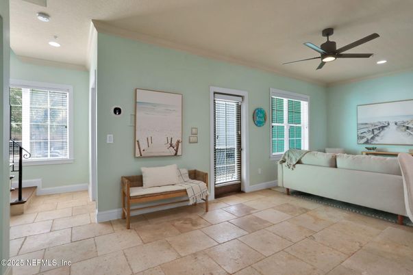 Interior, Living room, Recessed Lighting