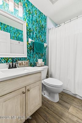 Bathroom, Interior, Wood Texture Flooring