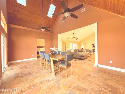 Dining room, Interior, Living room, Wooden Ceilings