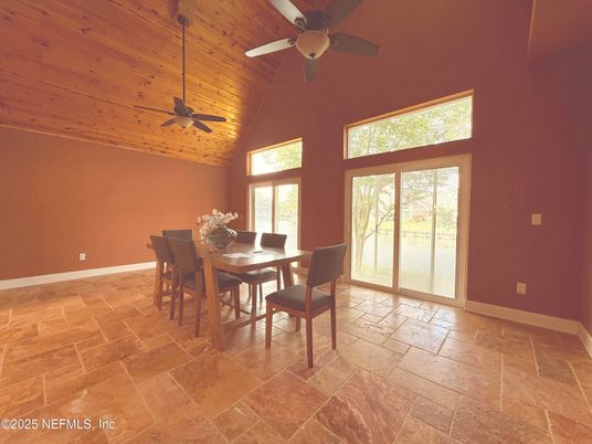 Dining room, Interior, Wooden Ceilings