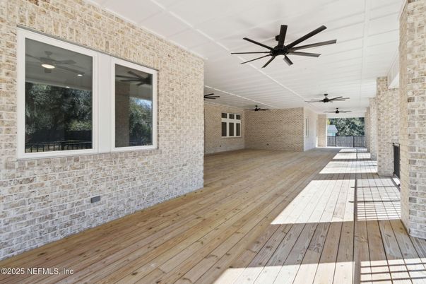 Interior, Stone Walls, Wood Texture Flooring