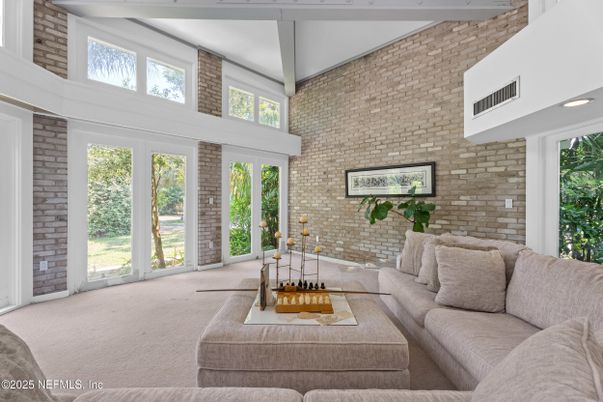 Interior, Living room, Stone Walls