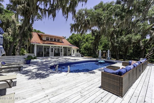Exterior, Pool, Solar Panels