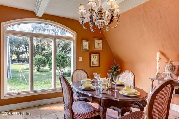 Chandelier, Dining room, Interior