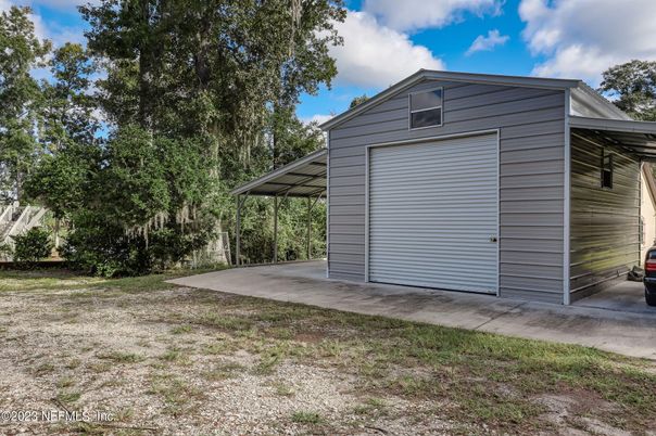 Backyard, Detached Garage, Exterior
