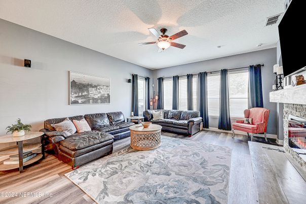 Fireplace, Interior, Living room, Wood Texture Flooring