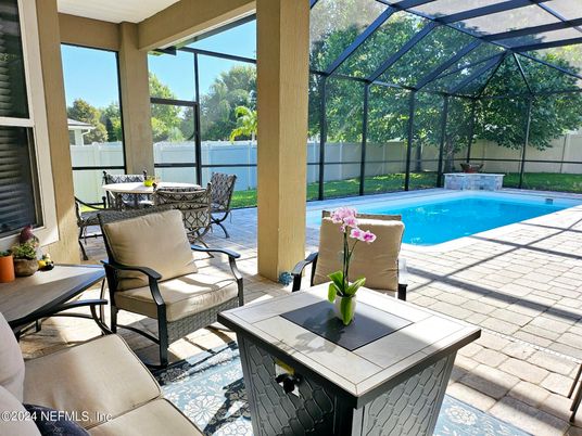 Dining room, Glass Ceilings, Interior, Pool, Sun Room