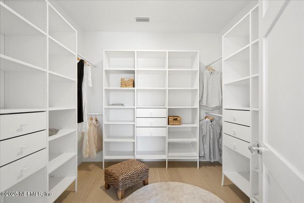 Interior, Walk-in Closets, Wood Texture Flooring