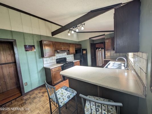 Interior, Kitchen, Wood Texture Flooring