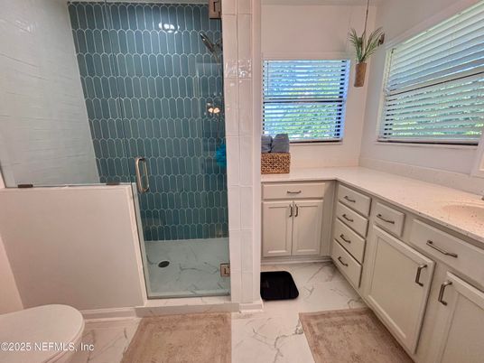 Bathroom, Glass Shower, Interior, Marble