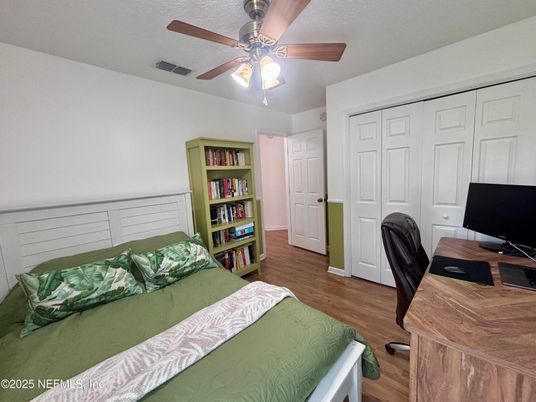 Bedroom, Home Office, Interior, Wood Texture Flooring