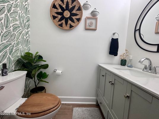 Bathroom, Interior, Wood Texture Flooring