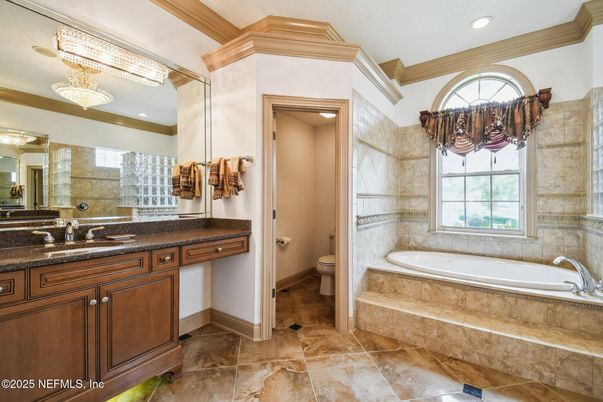 Bathroom, Chandelier, Interior, Recessed Lighting