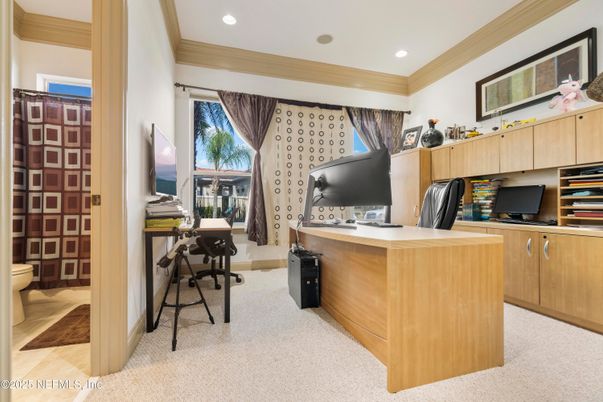 Home Office, Interior, Recessed Lighting