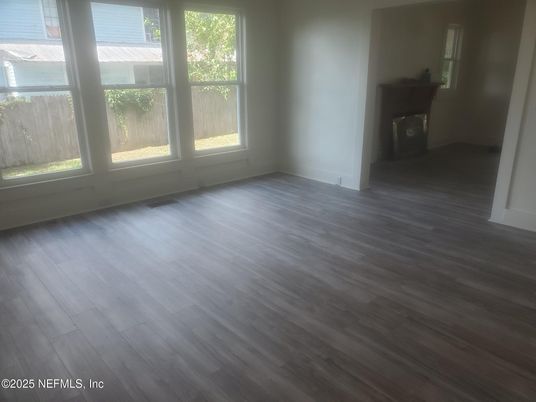 Empty room, Fireplace, Interior, Wood Texture Flooring