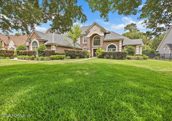 Backyard, Exterior, Facade, Brick Facade, French Provincial