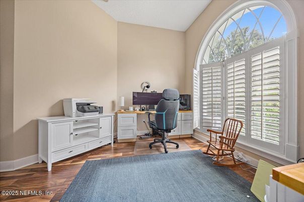 Home Office, Interior, Wood Texture Flooring