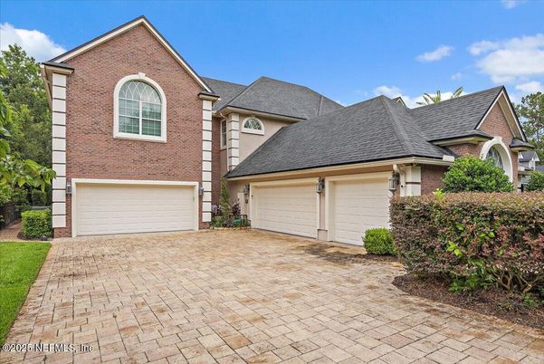 Attached, Exterior, Facade, Brick Facade, French Provincial