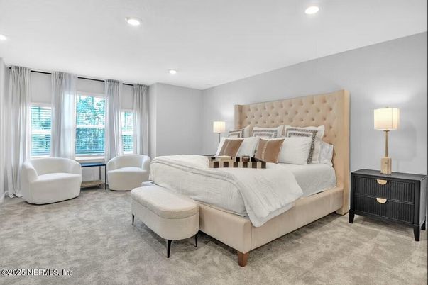 Bedroom, Interior, Recessed Lighting