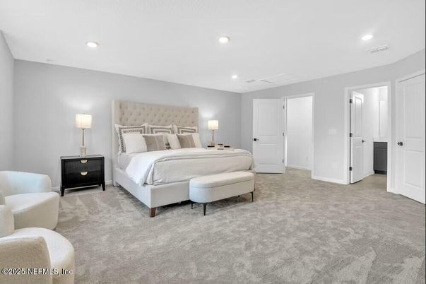 Bedroom, Interior, Recessed Lighting
