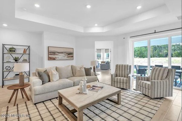 Interior, Living room, Recessed Lighting
