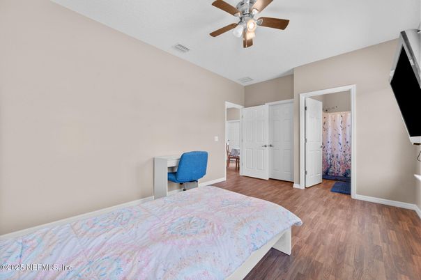 Bedroom, Home Office, Interior, Wood Texture Flooring