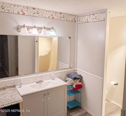 Bathroom, Interior, Wood Texture Flooring