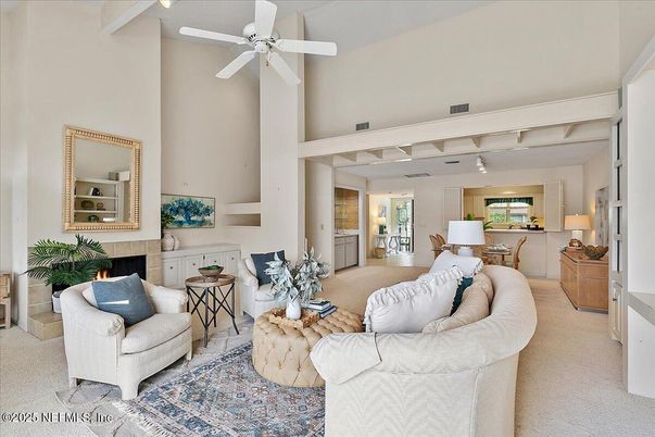 Dining room, Fireplace, Interior, Living room