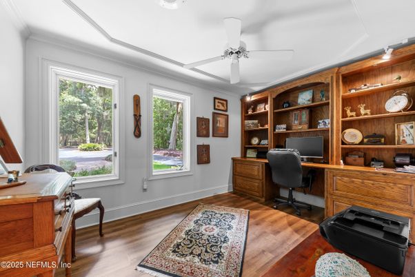 Home Office, Interior, Wood Texture Flooring