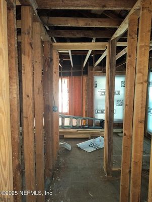 Empty room, Interior, Wooden Beams, Wooden Walls