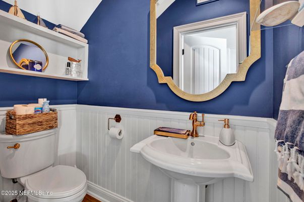Bathroom, Interior, Wood Texture Flooring