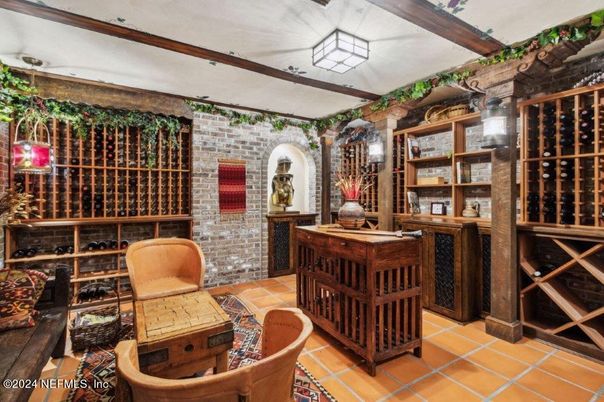 Interior, Stone Walls, Wine Storage