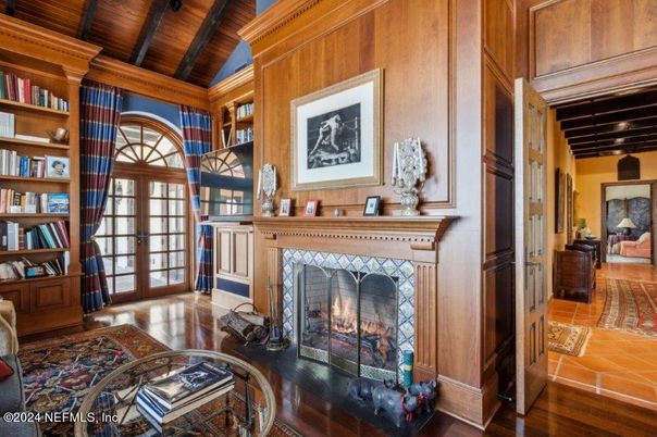 Fireplace, Interior, Wooden Beams, Wooden Ceilings, Wood Texture Flooring, Wooden Walls