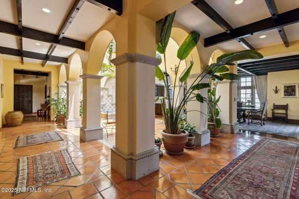 Interior, Recessed Lighting, Wooden Beams