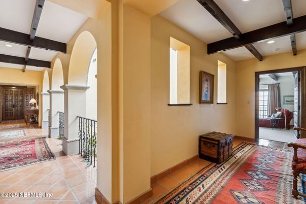 Interior, Recessed Lighting, Wooden Beams