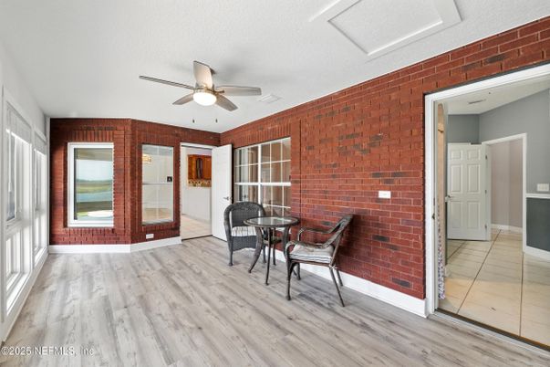 Interior, Stone Walls, Wood Texture Flooring