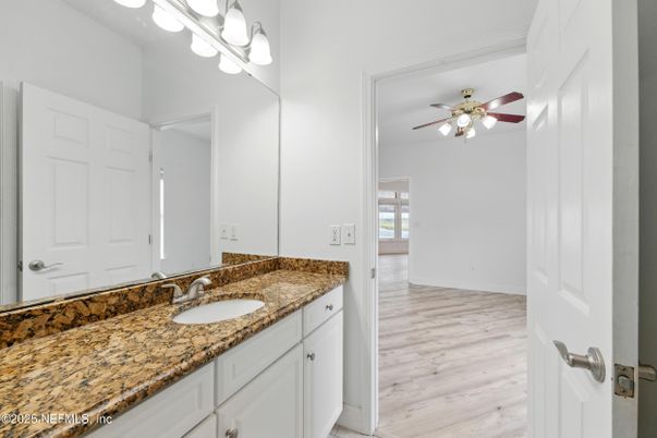 Bathroom, Dual Sink Vanities, Interior, Wood Texture Flooring