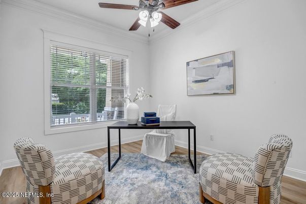 Home Office, Interior, Wood Texture Flooring